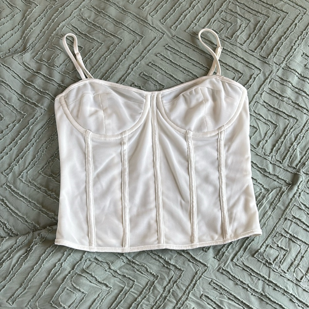 White Corset Top - Princess Polly